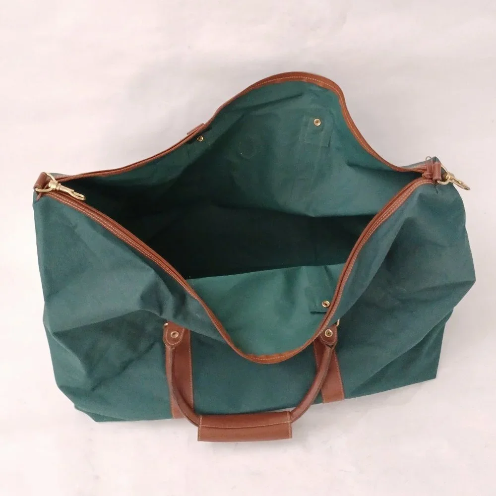 🐎 Polo Ralph Lauren Green Old School Duffel Weekender Travel Bag 🐎